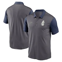Men's Nike Charcoal Chicago Cubs Franchise Cooperstown Collection Polo
