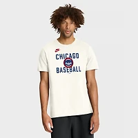 T-shirt Nike crème pour homme, collection Chicago Cubs Cooperstown, inspiré des années 70