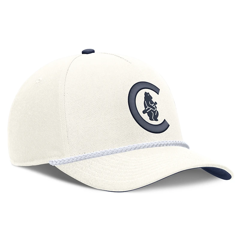 Casquette ajustable Nike crème Chicago Cubs Cooperstown Rise pour homme