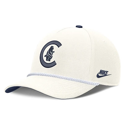 Men's Nike Cream Chicago Cubs Cooperstown Rise Adjustable Hat