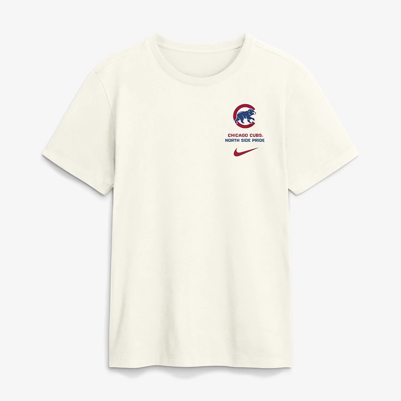 T-shirt Nike crème pour homme Chicago Cubs Primetime Inning
