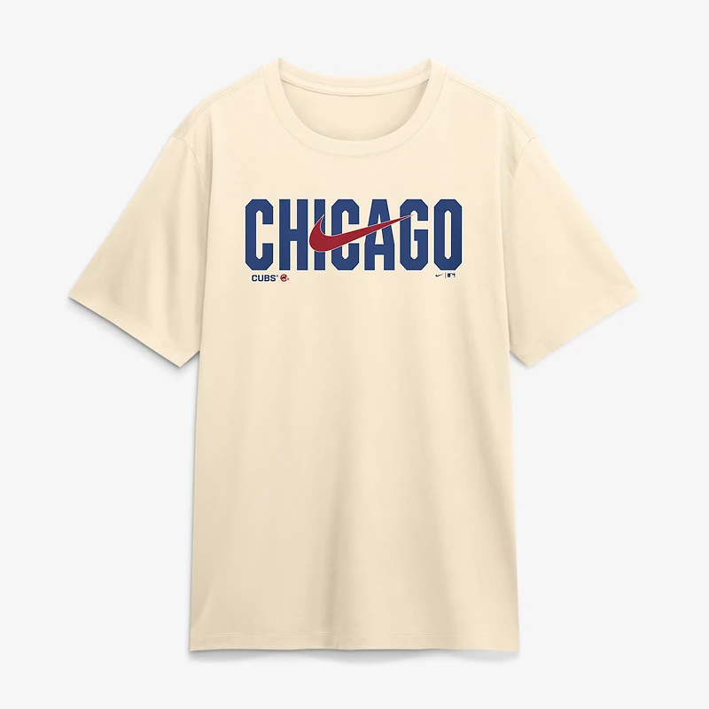 Men's Nike Heather Gray Chicago Cubs Swoosh Legend Dri-FIT T-Shirt