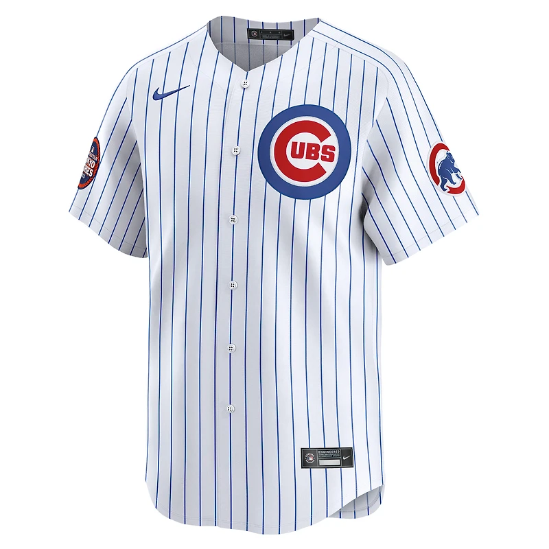 Men's  Nike Dansby Swanson White Chicago Cubs 2025 MLB World Tour: Tokyo Series Home Limited Player Jersey