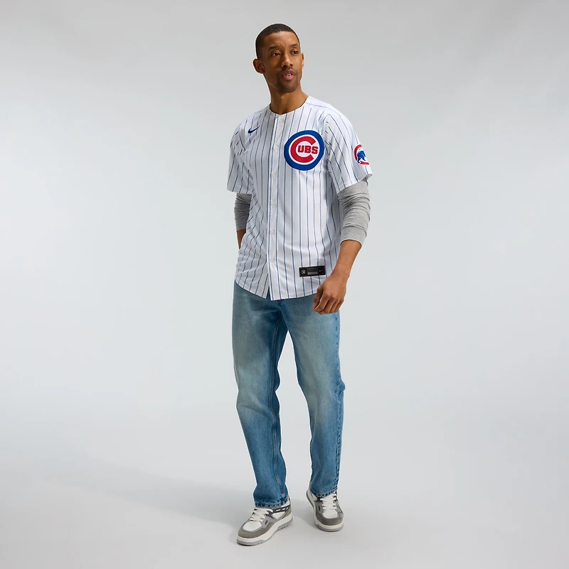 Maillot de joueur Nike Dansby Swanson pour hommes, blanc, Chicago Cubs, domicile limité