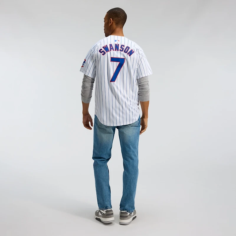 Men's Nike Dansby Swanson White Chicago Cubs Home Limited Player Jersey