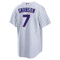 Maillot de joueur Nike Dansby Swanson blanc réplique des Chicago Cubs pour homme