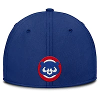 Casquette Nike Performance Flex Rise Swoosh des Chicago Cubs pour homme, gris/bleu royal