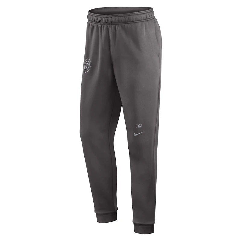 Pantalon de performance joueur voyage la collection authentique des Chicago Cubs Nike gris pour hommes