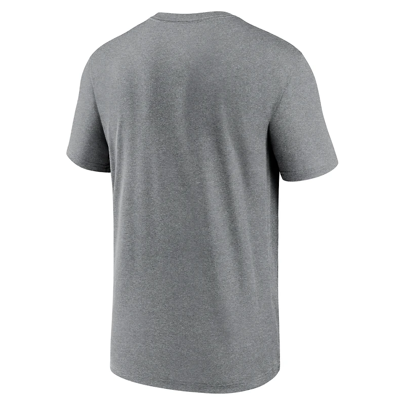 Men's Nike Heather Charcoal Chicago Cubs 2025 MLB Postseason Legend Dri-FIT T-Shirt