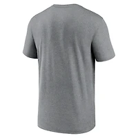 Men's Nike Heather Charcoal Chicago Cubs 2025 MLB Postseason Legend Dri-FIT T-Shirt