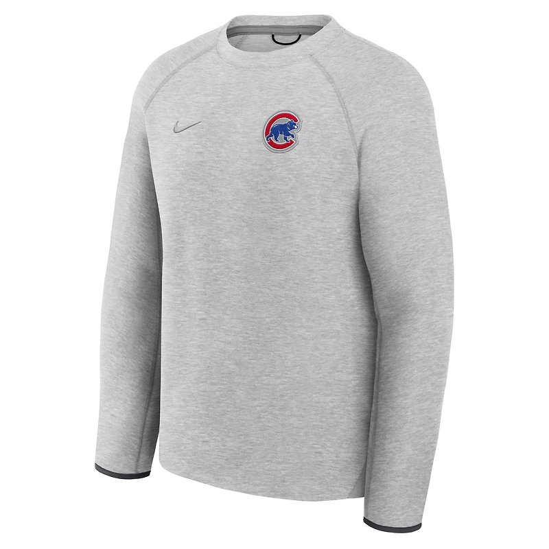 Sweat-shirt Nike Tech Fleece Raglan pour homme, anthracite chiné, Chicago Cubs