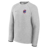 Sweat-shirt Nike Tech Fleece Raglan pour homme, anthracite chiné, Chicago Cubs