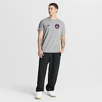 Men's Nike Heather Gray Chicago Cubs Cooperstown 2-Hit T-Shirt