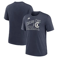 Men's Nike Heather Navy Chicago Cubs Local Hometown Tri-Blend T-Shirt
