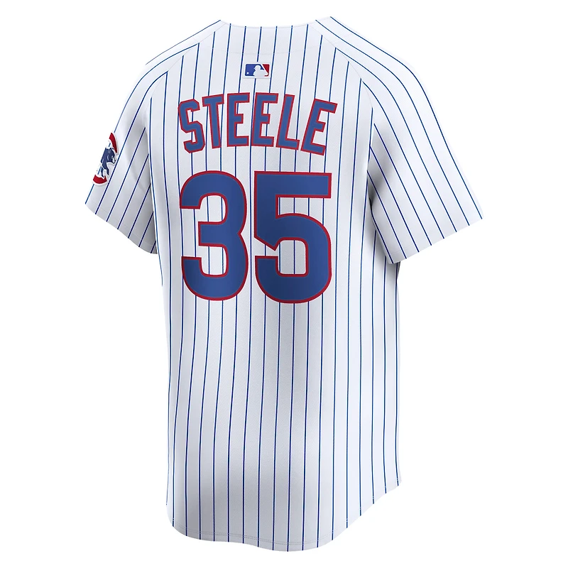 Maillot de joueur alternatif Nike Justin Steele blanc des Chicago Cubs pour homme