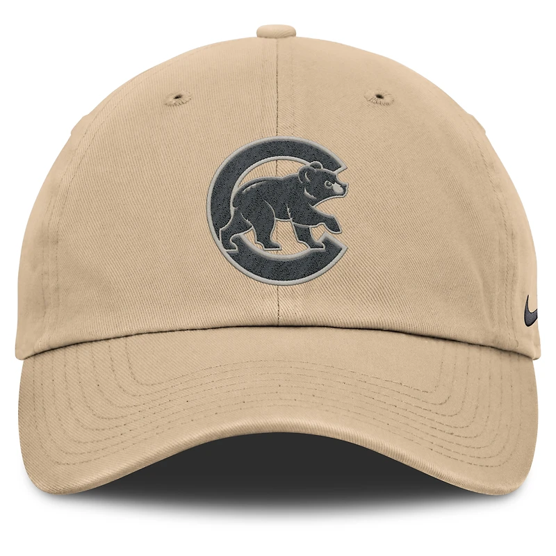 Casquette ajustable Nike kaki Chicago Cubs Club pour homme