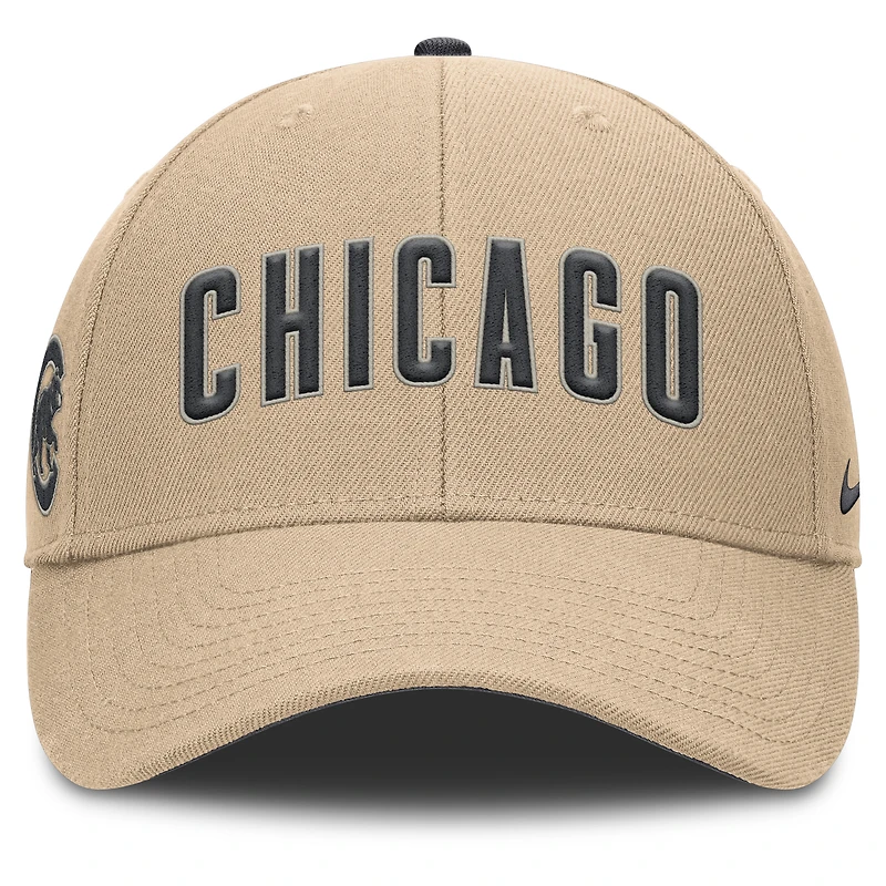 Casquette ajustable Nike Kaki Chicago Cubs Rise pour homme