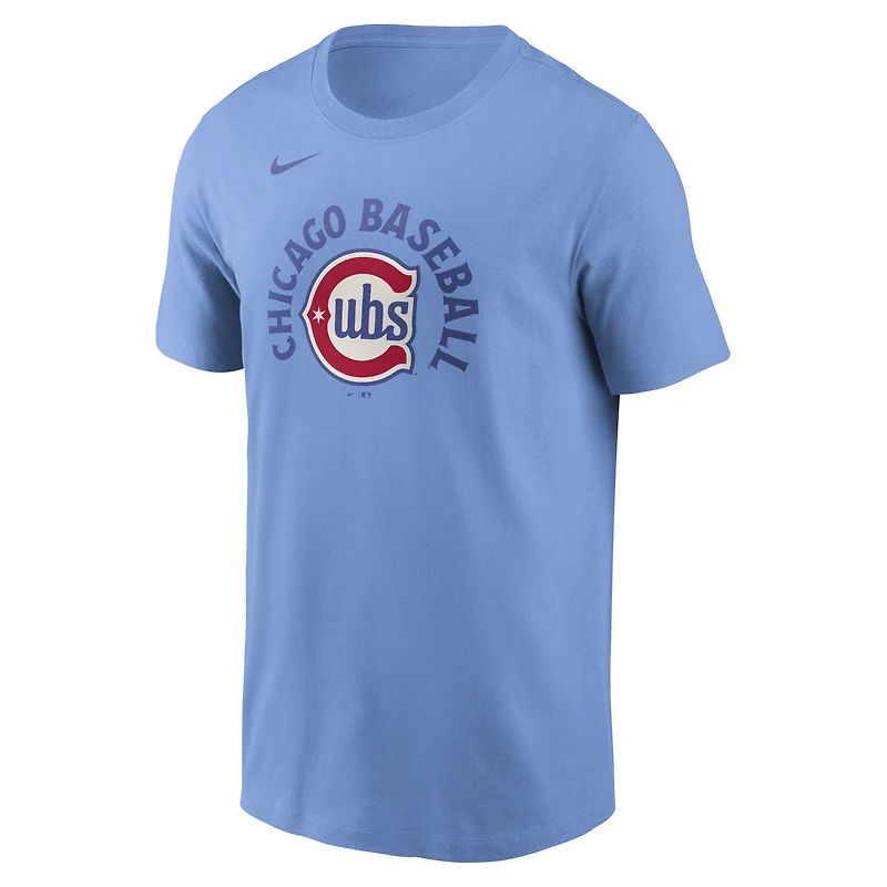 Men's Nike Light Blue Chicago Cubs Alt T-Shirt