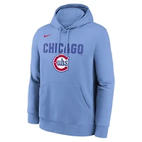 Men's Nike  Light Blue Chicago Cubs Alternate Club Fleece Hoodie