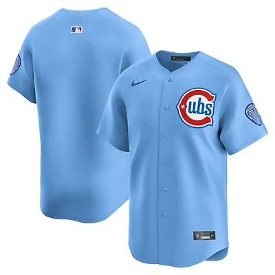 Maillot Nike bleu clair des Chicago Cubs pour homme, édition limitée alternative