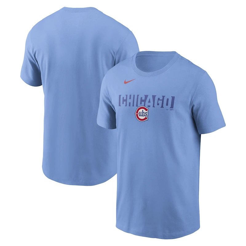 Men's Nike Light Blue Chicago Cubs Alternate T-Shirt
