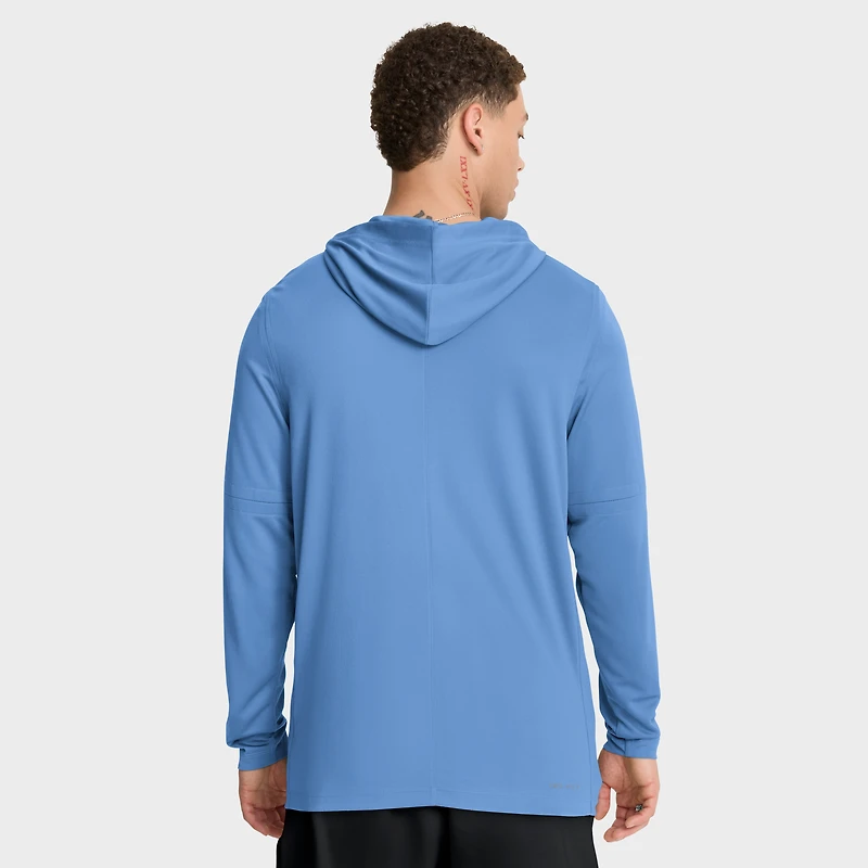 Men's Nike Royal Chicago Cubs Authentic Collection Dri-FIT Long Sleeve Hooded T-Shirt
