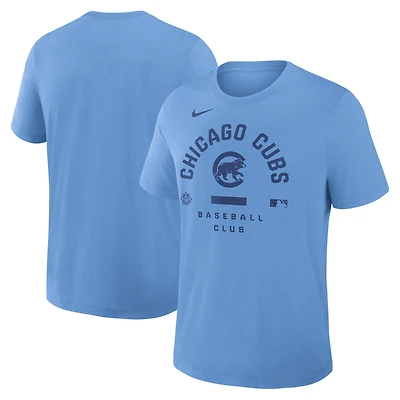 T-shirt Nike Royal Chicago Cubs Authentic Collection Early Work Tri-Blend Dri-FIT pour homme