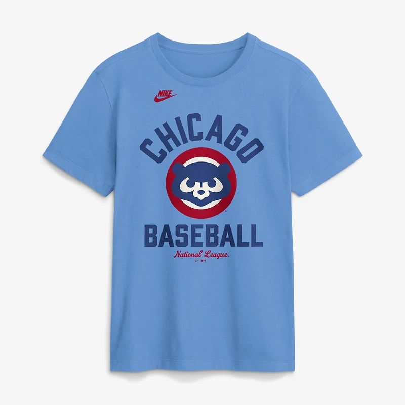 Men's Nike Light Blue Chicago Cubs Cooperstown Collection T-Shirt