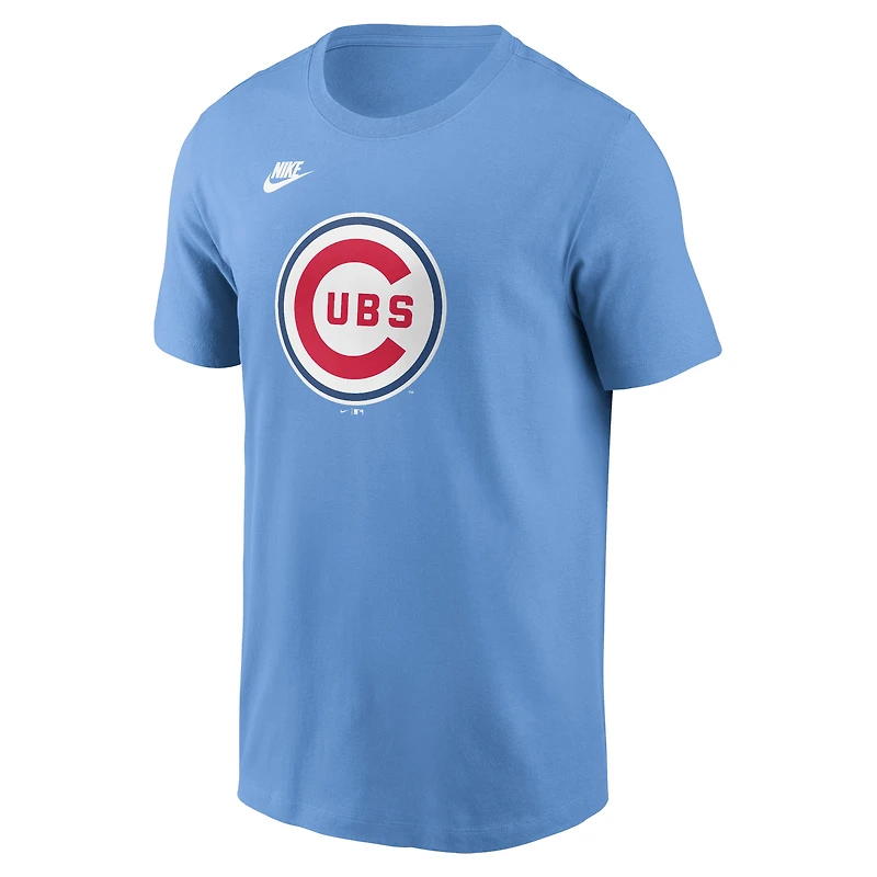 Men's Nike Light Blue Chicago Cubs Cooperstown Collection T-Shirt