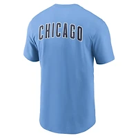 Men's Nike Light Blue Chicago Cubs Record Shattered T-Shirt