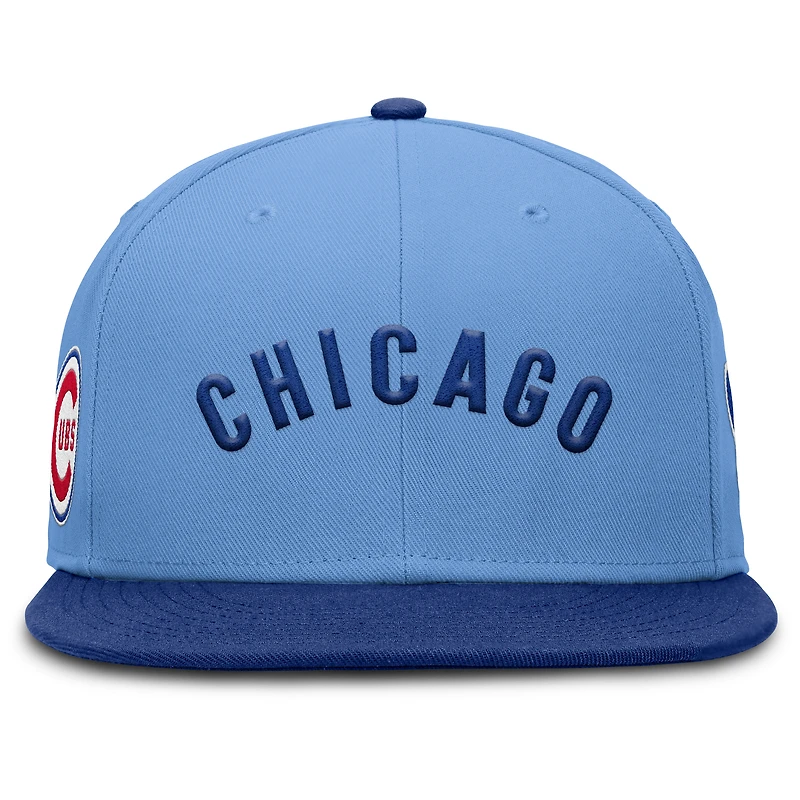 Casquette ajustée Nike True Performance bleu clair des Chicago Cubs pour homme