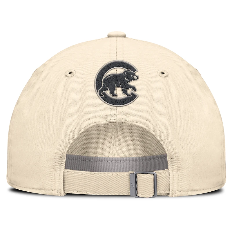 Men's Nike Natural Chicago Cubs Camo Pack Club Adjustable Hat