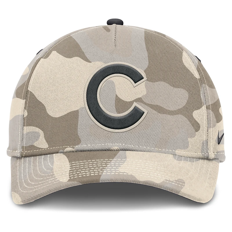 Casquette ajustable Nike Natural Chicago Cubs Camo Pack pour homme