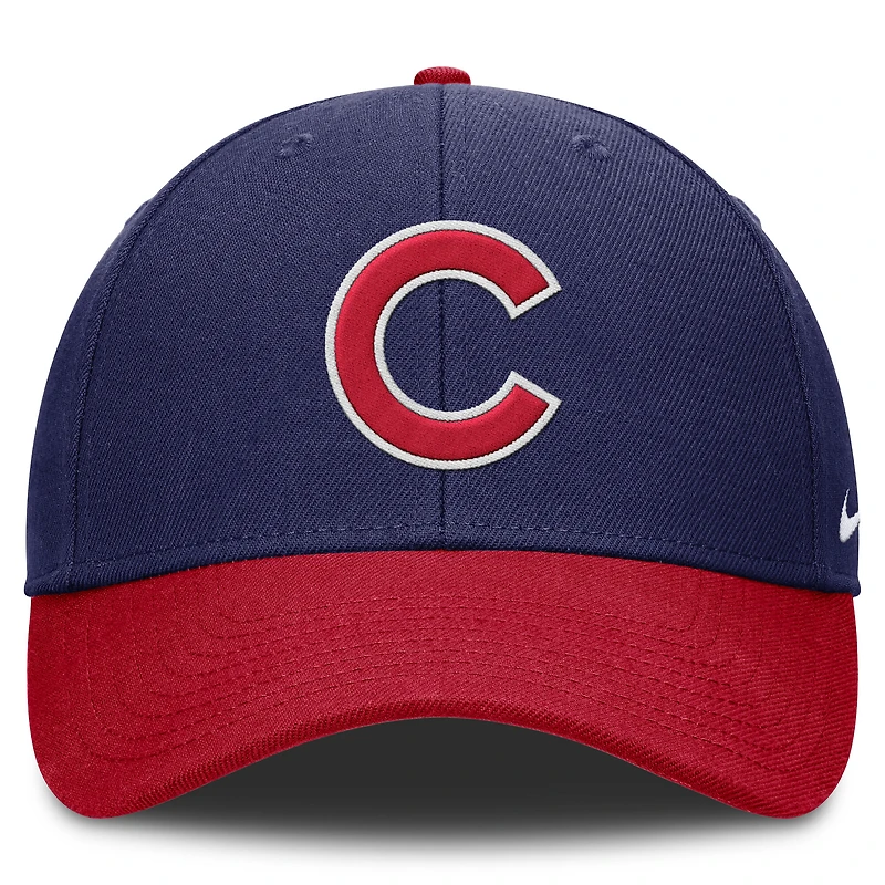 Men's Nike Navy/Red Chicago Cubs Dri-FIT Club Adjustable Hat