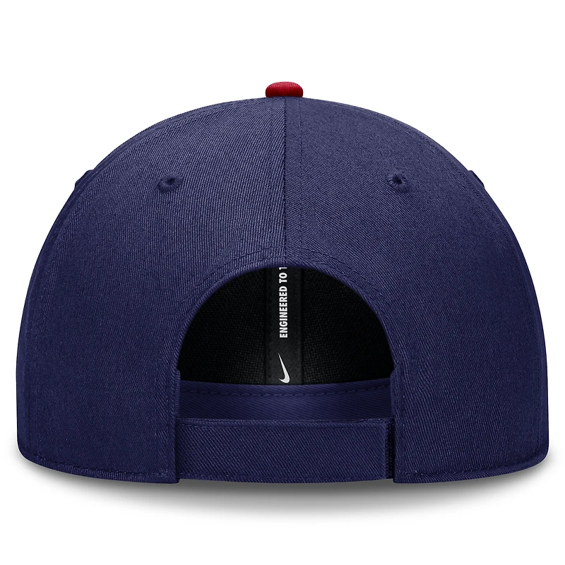 Men's Nike Navy/Red Chicago Cubs Dri-FIT Club Adjustable Hat