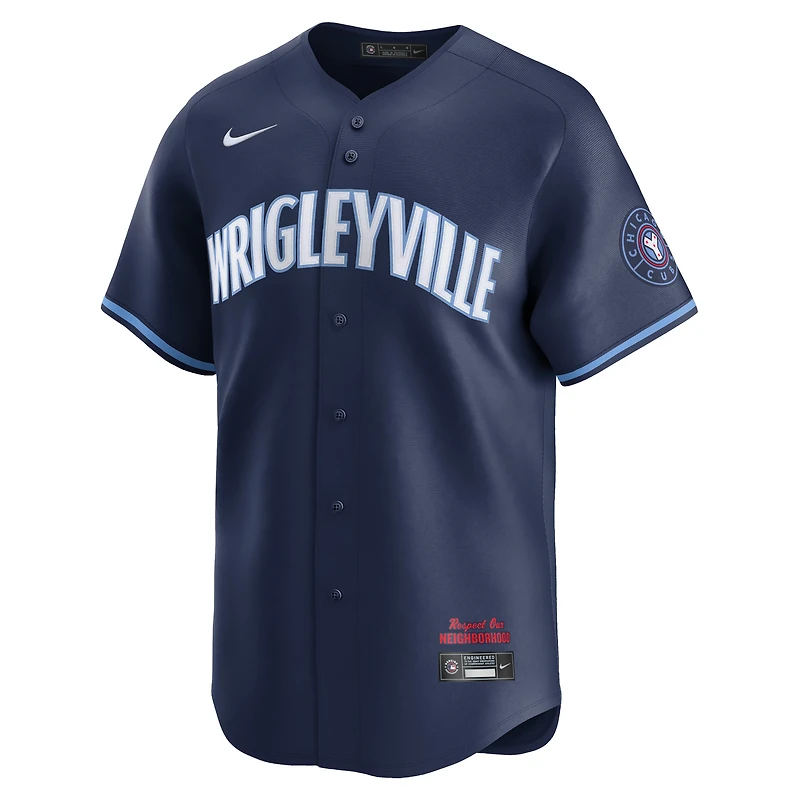 Maillot Nike pour hommes, bleu marine, Chicago Cubs City Connect Limited