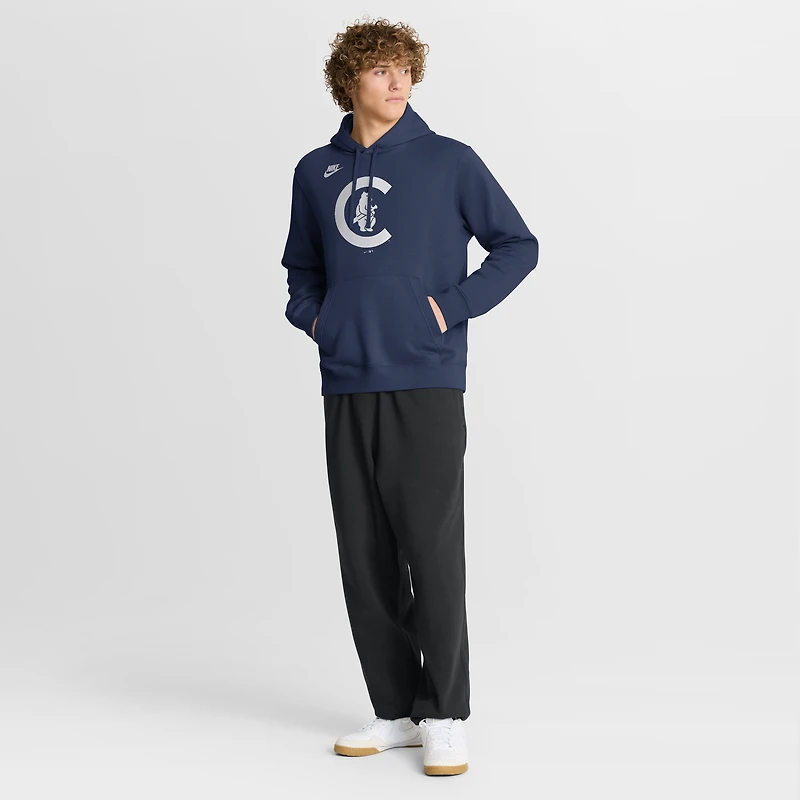 Men's Nike Navy Chicago Cubs Cooperstown Collection Logo Club Hoodie