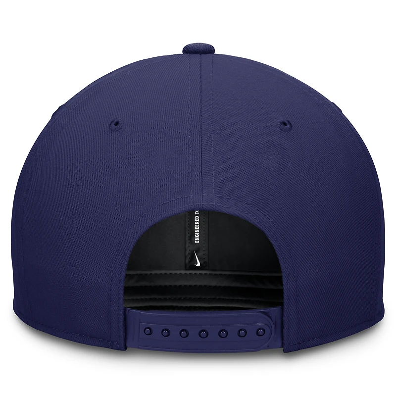 Casquette ajustable Nike Performance Pro bleu marine des Chicago Cubs pour homme