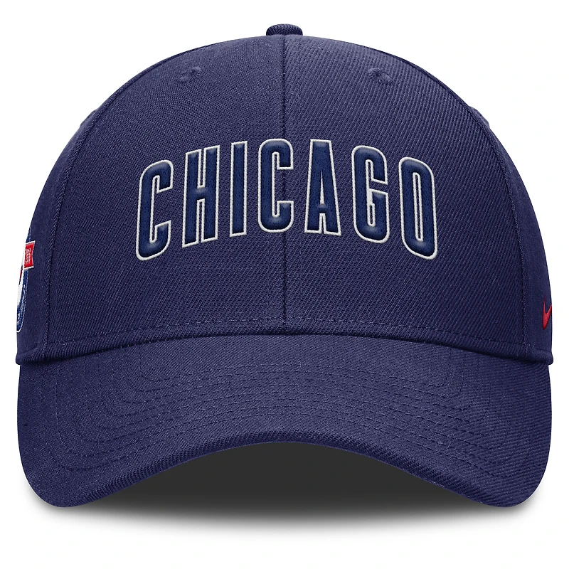 Casquette ajustable Nike Rise Gaberdine pour homme, bleu marine