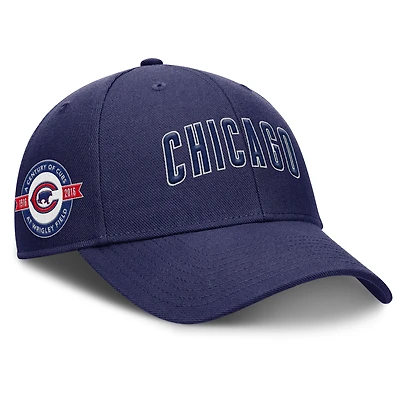 Casquette ajustable Nike Rise Gaberdine pour homme, bleu marine