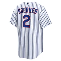 Maillot Nike Nico Hoerner blanc réplique des Chicago Cubs pour homme