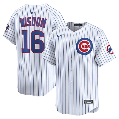 Maillot de joueur alternatif Nike Patrick Wisdom blanc Chicago Cubs pour homme