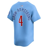 Maillot de joueur alternatif Nike Pete Crow-Armstrong bleu clair des Chicago Cubs pour homme
