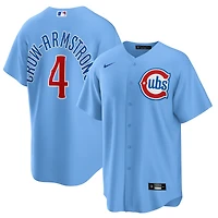 Maillot réplique de joueur alternatif bleu clair des Chicago Cubs, Pete Crow-Armstrong, Nike pour homme