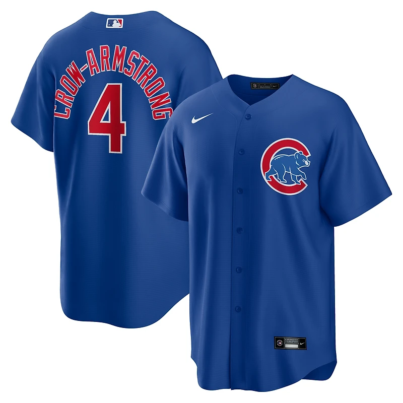 Maillot réplique alternatif Nike Pete Crow-Armstrong Royal des Chicago Cubs pour homme