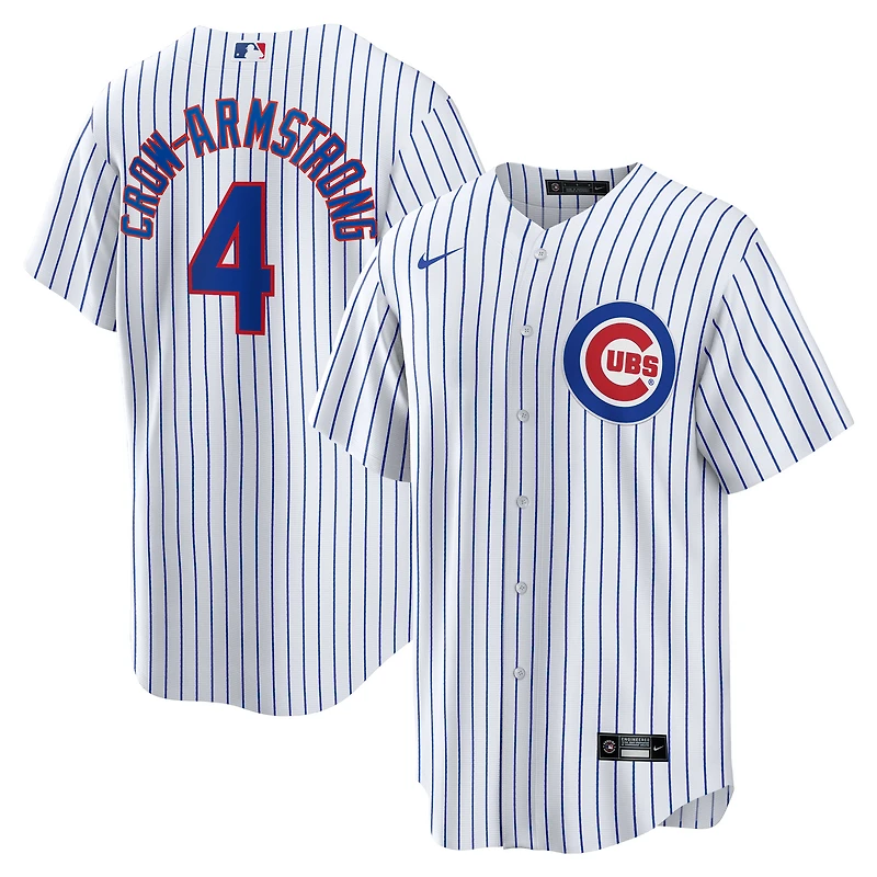 Maillot Nike Pete Crow-Armstrong Domicile Blanc des Chicago Cubs