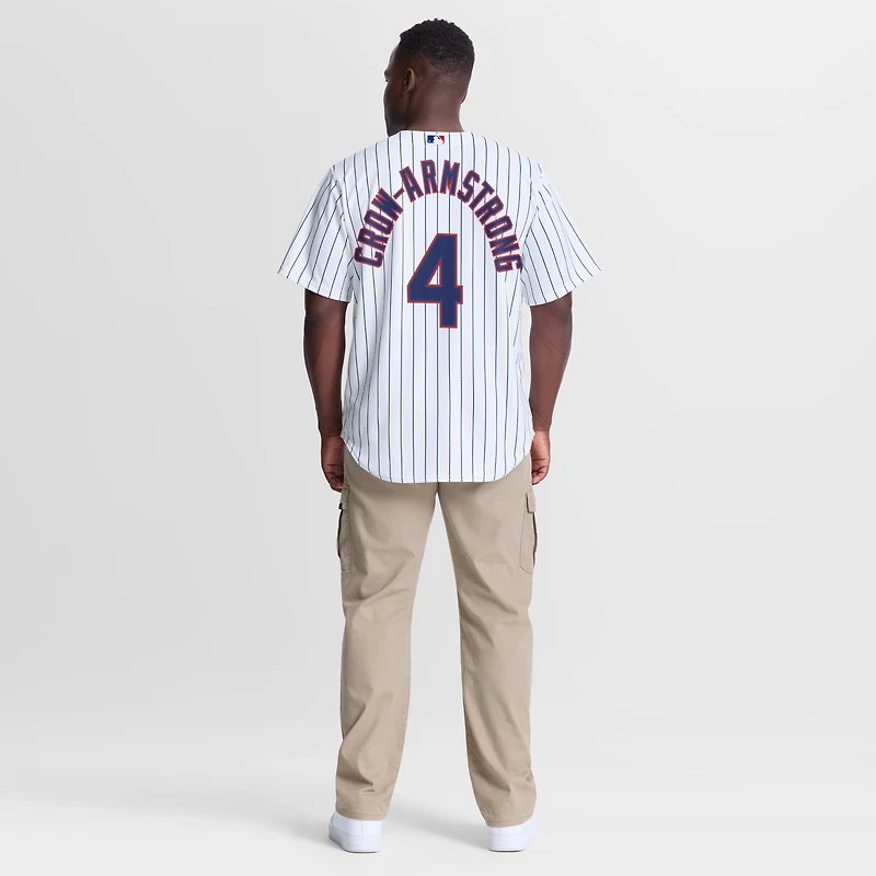 Maillot réplique domicile Nike Pete Crow-Armstrong blanc des Cubs de Chicago pour homme