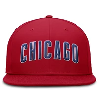 Casquette ajustée Nike True Performance pour homme des Chicago Cubs rouge