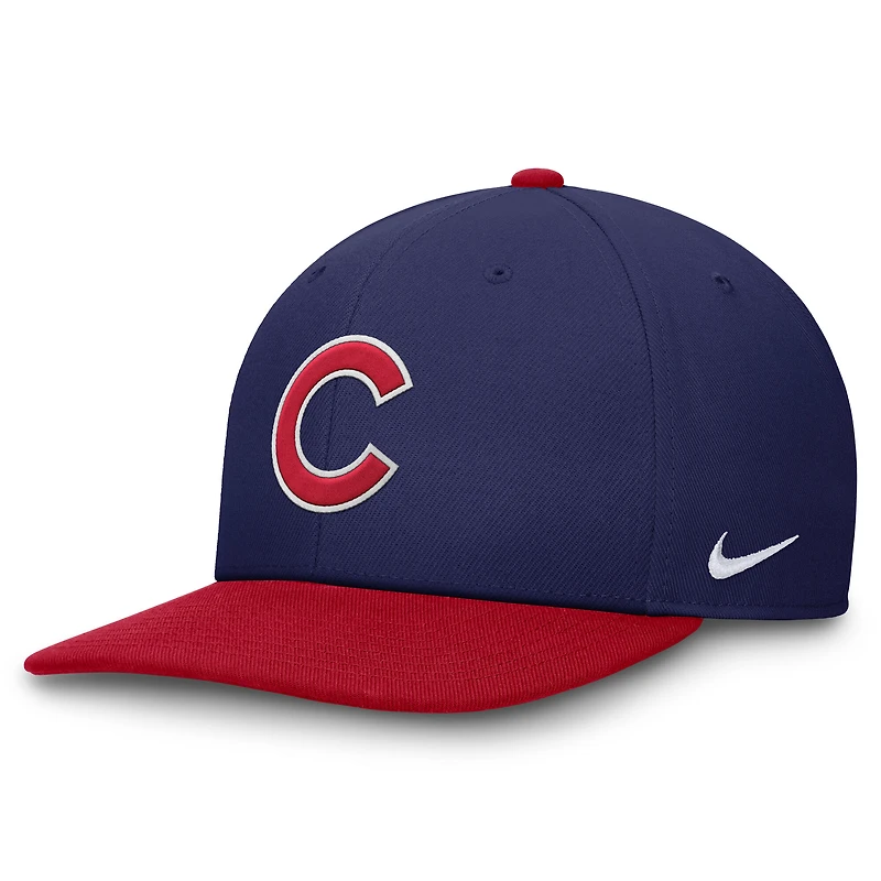 Men's Nike Royal/Red Chicago Cubs Pro Dri-FIT Snapback Hat