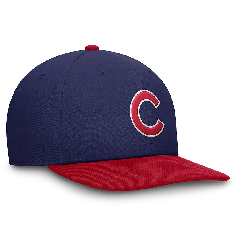 Men's Nike Royal/Red Chicago Cubs Pro Dri-FIT Snapback Hat